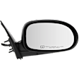 Passenger Side Mirror, Power, Manual Folding, Heated, Paintable, No Signal Light, No Memory, No Puddle Light, No Auto-Dimming, No Blind Spot Feature