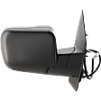 Passenger Side Mirror, Power Adjust, Heated, Manual Folding, Textured Black, No Signal Light, No Memory, No Puddle Light, No Auto-Dimming, No Blind Spot Feature