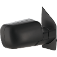Passenger Side Mirror, Power Adjust, Heated, Manual Folding, Textured Black, No Signal Light, No Memory, No Puddle Light, No Auto-Dimming, No Blind Spot Feature