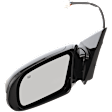 Driver Side Mirror, Power, Non-Folding, Heated, Paintable, With Signal Light, No Memory, Puddle Light, Auto-Dim, and Blind Spot, For Models With Premium Package, Without Sport Package