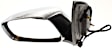 Extended Cab Pickup Driver Side Mirror, Power Adjust, Non-Heated, Manual Folding, Chrome, No Signal Light, No Memory, No Puddle Light, No Auto-Dimming, No Blind Spot Feature