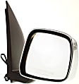 Extended Cab Pickup Passenger Side Mirror, Power Adjust, Non-Heated, Manual Folding, Chrome, No Signal Light, No Memory, No Puddle Light, No Auto-Dimming, No Blind Spot Feature