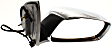 Extended Cab Pickup Passenger Side Mirror, Power Adjust, Non-Heated, Manual Folding, Chrome, No Signal Light, No Memory, No Puddle Light, No Auto-Dimming, No Blind Spot Feature