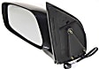 2013 Nissan Xterra - Driver Side Mirror, Power Adjust, Non-Heated, Paintable, Manual Folding, No Signal Light, No Blind Spot Feature, No Memory, No Puddle Light, No Auto-Dimming