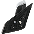 Passenger Side Mirror, Power Adjust, Heated, Manual Folding, Textured Black, No Signal Light, No Memory, No Puddle Light, No Auto-Dimming, No Blind Spot Feature