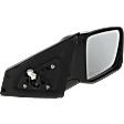 Passenger Side Mirror, Power Adjust, Heated, Manual Folding, Textured Black, No Signal Light, No Memory, No Puddle Light, No Auto-Dimming, No Blind Spot Feature