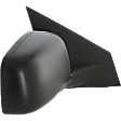 Passenger Side Mirror, Power Adjust, Heated, Manual Folding, Textured Black, No Signal Light, No Memory, No Puddle Light, No Auto-Dimming, No Blind Spot Feature