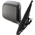 Passenger Side Mirror, Power Adjust, Heated, Manual Folding, Textured Black, No Signal Light, No Memory, No Puddle Light, No Auto-Dimming, No Blind Spot Feature