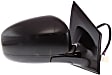 Passenger Side Mirror, Power, Manual Folding, Heated, Paintable, No Signal Light, With memory, No Puddle Light, No Auto-Dimming, No Blind Spot Feature