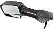 Driver Side Towing Mirror, Power Adjust, Heated, Manual Folding, Chrome, No Signal Light, Without Memory Recall, No Puddle Light, No Auto-Dimming, With Blind Spot Glass
