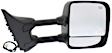 Passenger Side Towing Mirror, Power Adjust, Heated, Manual Folding, Chrome, No Signal Light, Without Memory Recall, No Puddle Light, No Auto-Dimming, With Blind Spot Glass