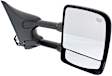 Passenger Side Towing Mirror, Power Adjust, Heated, Manual Folding, Chrome, No Signal Light, Without Memory Recall, No Puddle Light, No Auto-Dimming, With Blind Spot Glass