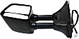 2011 Nissan Titan S - Driver Side Towing Mirror,  For Models With  Package, Power Adjust, Heated, Textured Black, Manual Folding, No Signal Light, With Blind Spot Glass, No Memory, No Puddle Light, No Auto-Dimming, Crew Cab Pickup