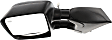 2011 Nissan Titan S - Driver Side Towing Mirror,  For Models With  Package, Power Adjust, Heated, Textured Black, Manual Folding, No Signal Light, With Blind Spot Glass, No Memory, No Puddle Light, No Auto-Dimming, Crew Cab Pickup