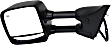 2011 Nissan Titan S - Driver Side Towing Mirror,  For Models With  Package, Power Adjust, Heated, Textured Black, Manual Folding, No Signal Light, With Blind Spot Glass, No Memory, No Puddle Light, No Auto-Dimming, Crew Cab Pickup