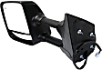 2011 Nissan Titan S - Driver Side Towing Mirror,  For Models With  Package, Power Adjust, Heated, Textured Black, Manual Folding, No Signal Light, With Blind Spot Glass, No Memory, No Puddle Light, No Auto-Dimming, Crew Cab Pickup
