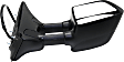 2005 Nissan Titan XE - Passenger Side Towing Mirror, Power Adjust, Heated, Textured Black, Manual Folding, No Signal Light, With Blind Spot Glass, No Memory, No Puddle Light, No Auto-Dimming