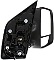 Passenger Side Towing Mirror, Power Adjust, Manual Folding, Heated, Textured Black, No Signal Light, With memory, No Puddle Light, No Auto-Dimming, With Blind Spot Glass, PRO-4X Model