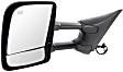 Driver Side Towing Mirror, For Models With Towing Package, Power, Heated, Chrome, Manual Folding, No Signal Light, With Blind Spot Glass, With Memory, No Puddle Light, No Auto-Dimming
