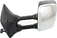Driver Side Towing Mirror, For Models With Towing Package, Power, Heated, Chrome, Manual Folding, No Signal Light, With Blind Spot Glass, With Memory, No Puddle Light, No Auto-Dimming