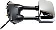 Driver Side Towing Mirror, For Models With Towing Package, Power, Heated, Chrome, Manual Folding, No Signal Light, With Blind Spot Glass, With Memory, No Puddle Light, No Auto-Dimming