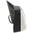 Passenger Side Towing Mirror, For Models With Towing Package, Power, Heated, Chrome, Manual Folding, No Signal Light, With Blind Spot Glass, With Memory, No Puddle Light, No Auto-Dimming
