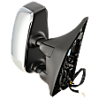 Passenger Side Towing Mirror, For Models With Towing Package, Power, Heated, Chrome, Manual Folding, No Signal Light, With Blind Spot Glass, With Memory, No Puddle Light, No Auto-Dimming
