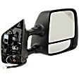 Passenger Side Towing Mirror, For Models With Towing Package, Power, Heated, Chrome, Manual Folding, No Signal Light, With Blind Spot Glass, With Memory, No Puddle Light, No Auto-Dimming