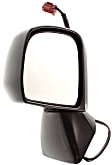 Driver Side Mirror, Power Adjust, Non-Heated, Manual Folding, Paintable, No Signal Light, No Memory, No Puddle Light, No Auto-Dim, No Blind Spot Feature