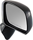 2007-2012 Nissan Versa - Passenger Side Mirror, Power Adjust, Non-Heated, Manual Folding, Paintable, No Signal Light, Without Memory Recall, No Puddle Light, No Auto-Dimming, No Blind Spot Feature