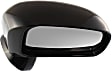 2007-2012 Nissan Versa - Passenger Side Mirror, Power Adjust, Non-Heated, Manual Folding, Paintable, No Signal Light, Without Memory Recall, No Puddle Light, No Auto-Dimming, No Blind Spot Feature