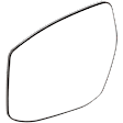 Driver Side Mirror Glass, Heated, No Blind Spot Feature