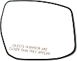 Passenger Side Mirror Glass, Heated, No Blind Spot Feature