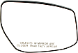 Passenger Side Mirror Glass, Heated, No Blind Spot Feature