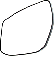 Driver Side Mirror Glass, Non-Heated, No Blind Spot Feature