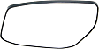 Driver Side Mirror Glass, Non-Heated, No Blind Spot Feature