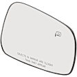 Passenger Side Mirror Glass, Heated, No Blind Spot Feature