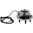 WE61808 Front, Driver or Passenger Side Wheel Hub, 4 Lugs, 4WD