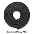 1993 Jeep Wrangler - Windshield Weatherstrip Seal, Sport Utility, 2-Door, Seals Hard Top To  Frame