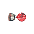 12403.01 Driver Side Incandescent Tail Light, With bulb(s), Red Lens