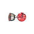 12403.02 Passenger Side Tail Light, With bulb(s), Red Lens