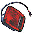 12403.03 Driver Side Tail Light, With bulb(s), Clear & Red Lens