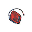 12403.03 Driver Side Tail Light, With bulb(s), Clear & Red Lens