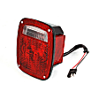 12403.08 Passenger Side Tail Light, With bulb(s), Clear & Red Lens