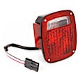 12403.11 Driver Side Tail Light, With bulb(s), Clear & Red Lens