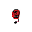 12403.14 Passenger Side Tail Light, With bulb(s), Clear & Red Lens