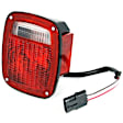 12403.48 Passenger Side Tail Light, With bulb(s), Clear & Red Lens