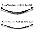 18202.02 Rear, Driver or Passenger Side Leaf Spring