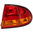 1999-2004 Oldsmobile Alero - Passenger Side Tail Light, without Bulb, Halogen, Amber and Red Lens