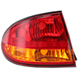 1999-2004 Oldsmobile Alero - Driver Side Tail Light, without Bulb, Halogen, Amber and Red Lens